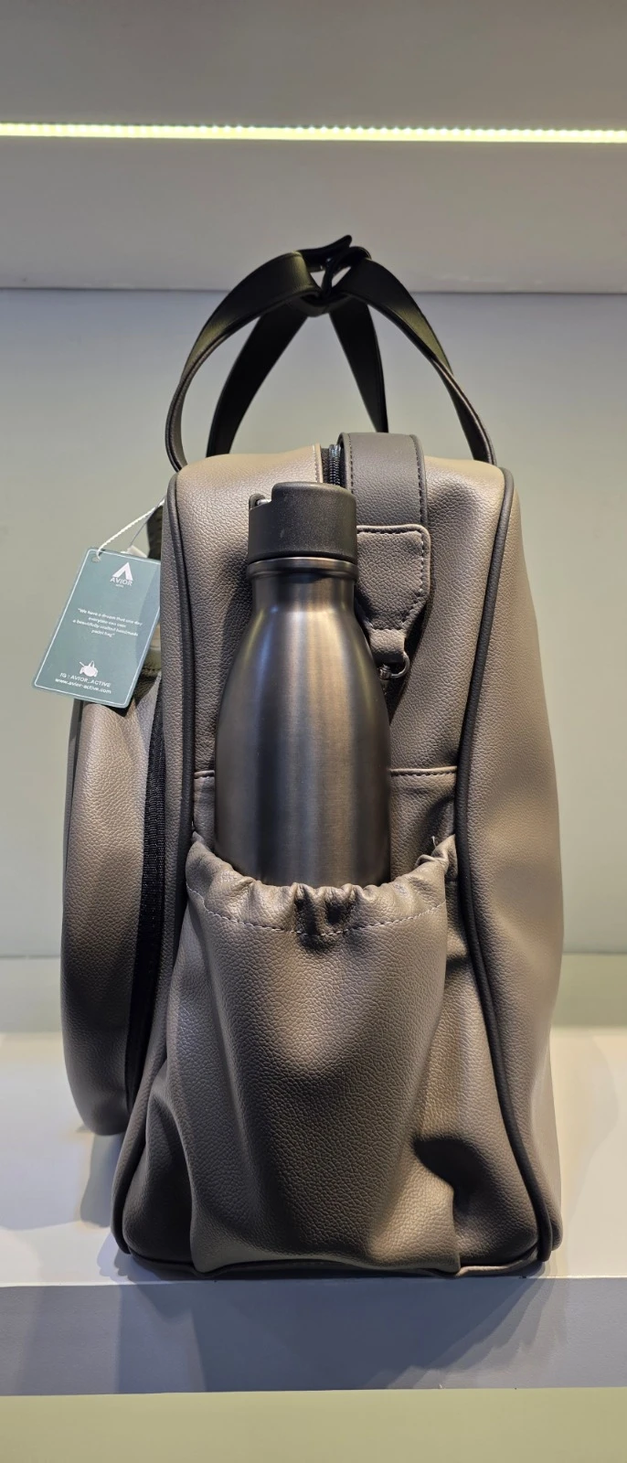 Avior Active London Leather Taupe Padel Bag