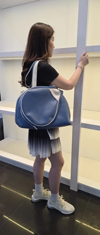 Avior Active Madrid Leather Blue Padel Bag