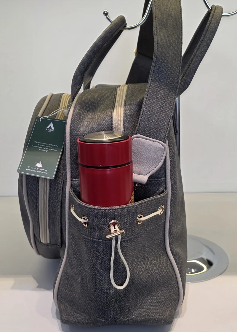 Avior Active Milan Leather Grey Padel Bag