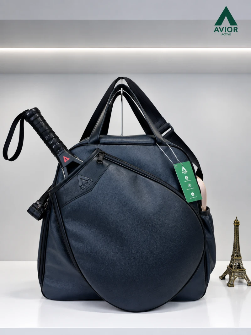 Avior Active New York Leather Cobalt Padel Bag