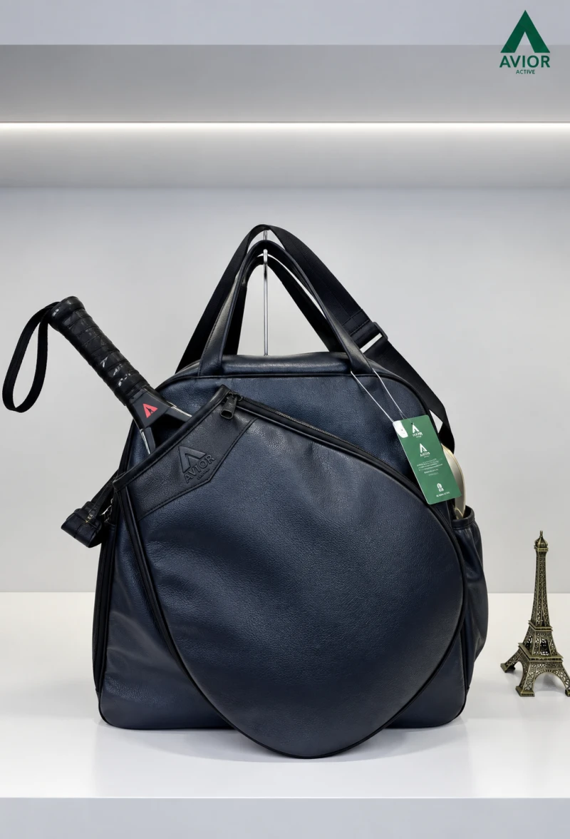 Avior Active New York Leather Cobalt Padel Bag
