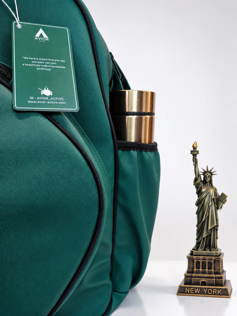 Avior Active New York Leather Green Padel Bag