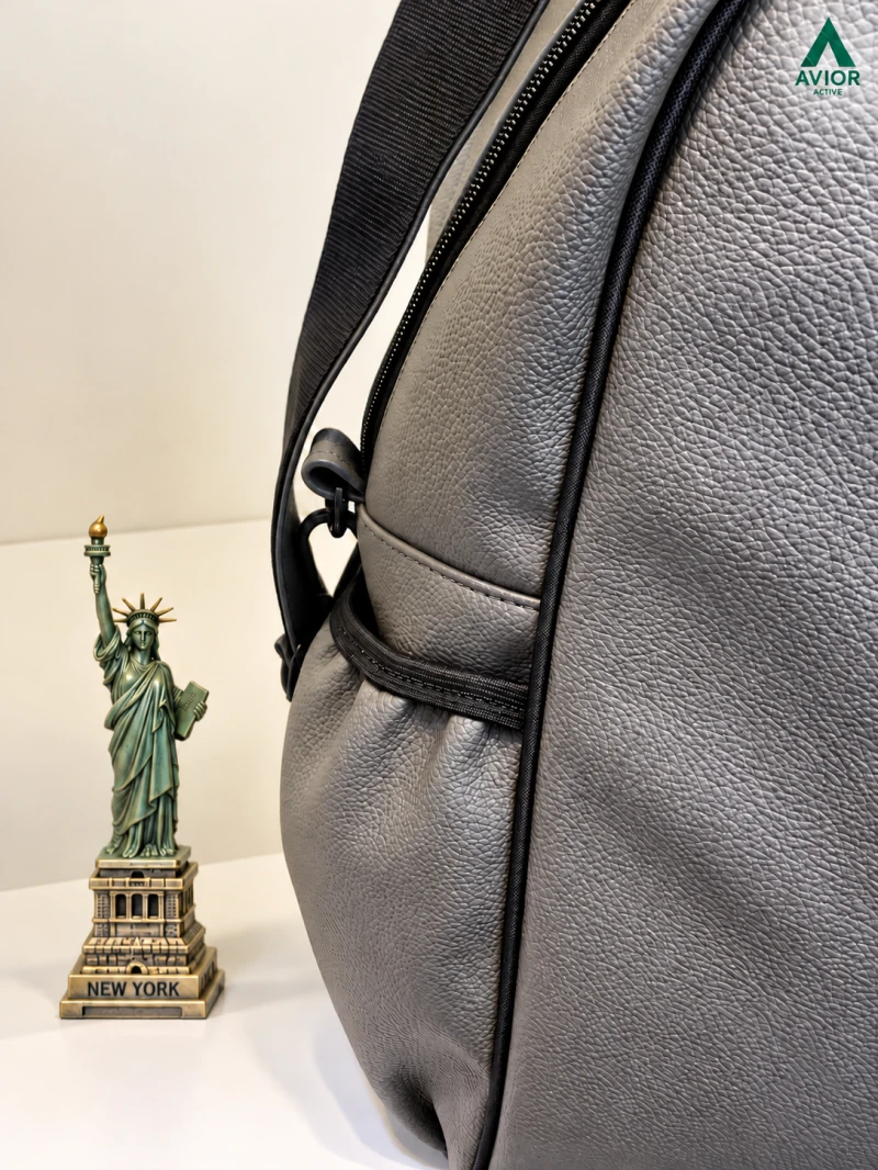 Avior Active New York Leather Taupe Padel Bag