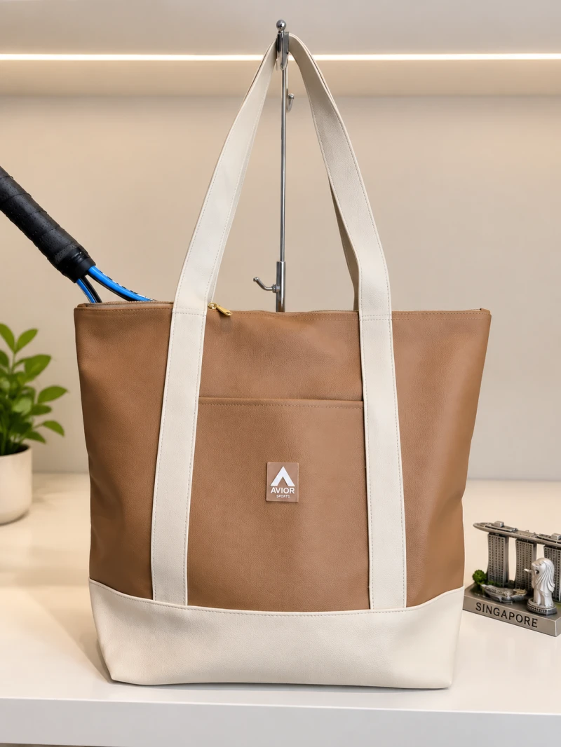 Avior Active Singapore Leather Brown Tote bag
