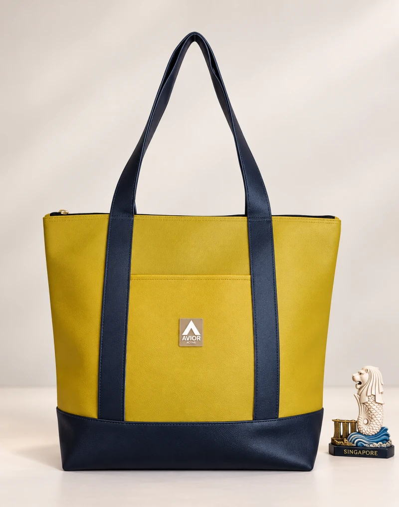Avior Active Singapore Leather Sunshine Tote Bag